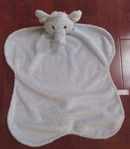 Blue ELEPHANT Baby Lovey Security Blanket with Tail Plush 20 x 16&quot; - £19.47 GBP