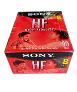 Sony Cassette Tapes HF 90 Minute High Fidelity New Sealed 8 pack - $252.97 MXN