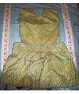 Apron - Vintage from the 1950&#39;s (Color Yellow) Smock Style - £6.85 GBP