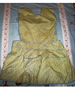 Apron - Vintage from the 1950's (Color Yellow) Smock Style - $8.00