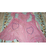 Apron - Vintage from the 1950's - Smock Style (Pink) - $6.00