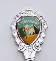 Collector Souvenir Spoon USA Nevada Prospector Donkey Emblem - $2.99