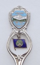 Collector Souvenir Spoon USA Montana Big Sky Country Emblem Flag Charm Map Bowl - £3.12 GBP