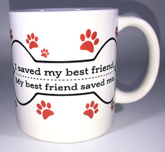 I Saved My Best Friend My Best Friend Saved Me Coffee Tea Mug Cup NEW-SHIP N 24H - £7.79 GBP