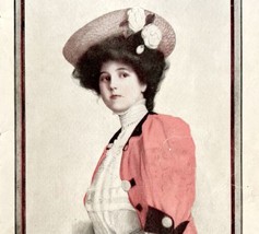 Lolita Gordon Actress Victorian Era Theater 1906 Lithograph Art Cover DW... - $39.99