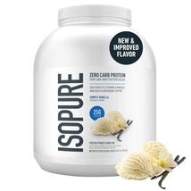 WHEY PROTEIN 25G POWDER ISOLATE ISOPURE VANILLA NUTRITIONAL SUPPLEMENTS ... - $79.99