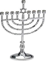Traditional Menorah Silvertone Rite Lite Jewish Judaica Festival of Lights New - £17.37 GBP