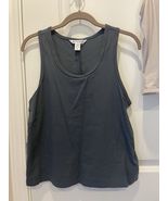 Athleta Essential Tank Top - Supima Cotton Granite Blue Size Small - $12.82