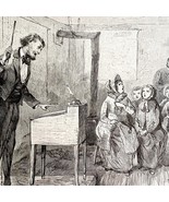 Farmland School Music Class Victorian 1881 Art Print Farm Festivals DWT12B - $734.82 MXN