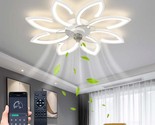The Besketie 35&quot; Bladeless Ceiling Fan With Lights Remote App Control,, ... - £112.46 GBP