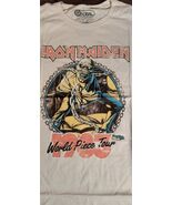 IRON MAIDEN - World Piece 1983 Tour Tan Distressed T-shirt ~Never Worn~ ... - $385.84 MXN