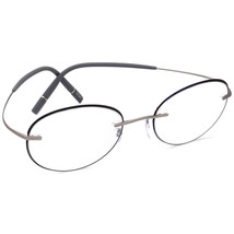 Silhouette Eyeglasses 5518 FV 7110 Titan w/ Accent Rings Grey Rimless 50[]18 145 - $159.99