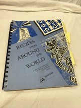 Vintage Spiral Cookbook Recipes From Around The World Magic Carpet Luncheon - $39.99