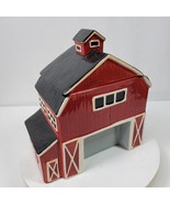 Vintage Farmhouse Cracker Barrel Barn Cookie Jar 10x9x5 Inch - $931.33 MXN