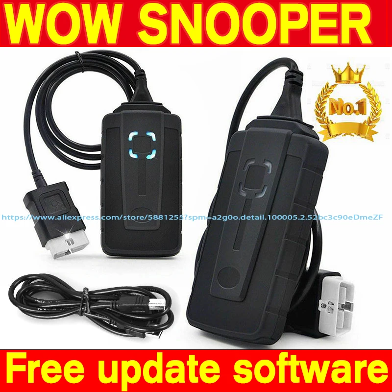 2023 Wow Snooper  Bluetooth VCI Autocom Diagnostic Tool V5.00.12 Update Works DS - $157.31