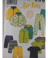 VTG NEW LOOK 6746 Childs Hooded Jacket Vest Top Leggings Shorts Pattern ... - $7.57 CAD