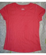 Wonder Nation Girls Essential Tee T-Shirt SMALL (6-6X) Coral Fade Resistant - £7.67 GBP