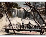 Minnehaha Falls In Winter Minneapolis Minnesota MN DB Postcard R28 - £2.68 GBP