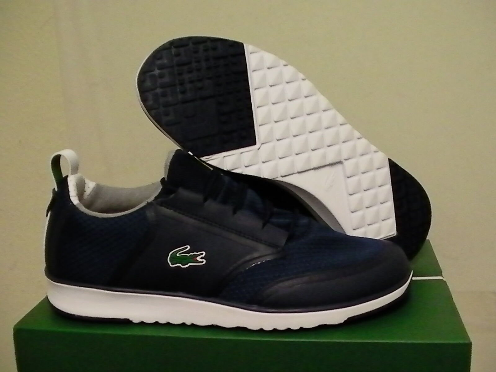 Lacoste shoes L.IGHT LT12 spm txt/syn dark blue training size 8 new with box  - £75.13 GBP