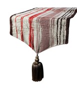 Rory - Red Jacquard Silk Decorative Table Runner - £35.42 GBP+