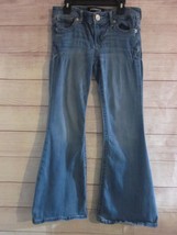 Express Jeans Women&#39;s Size 2 Bell Flare Low Rise 5-Pocket Stretch Blue J... - $14.99