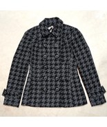 Bailey 44 Houndstooth Wool Blend Pea Coat Jacket - Women&#39;s Size 6 - $672.86 MXN