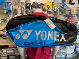 Yonex Pro Racquet Bag 9pcs Badminton Squash Racket Sports Bag Blue NWT B... - £133.07 GBP
