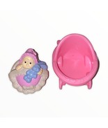 Fisher Price Little People Baby with Pink Stroller - £6.04 GBP