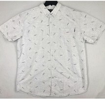 Molokai Surf Co. Shirt Mens Size 2XL Gray Button Up Short Airplanes Camp... - £11.93 GBP