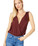 Intimately Free People Night Owl Bodysuit Sz M New  Red bubarb Burgundy ... - £31.45 GBP