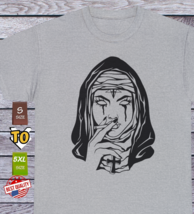 Bad Nun Tattoo T Shirt, Old School Atheism Satanic Clothing Tee - $17.99+