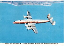 TCA&#39;s Super Constelations (Trans Canada Airlines) Postcard - $3.85
