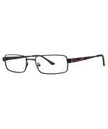 MODERN TIMES Arena Men&#39;s Eyeglasses Frames - Matte Black/Burgundy 51-17-135 - €68,05 EUR