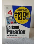 Borland Paradox For Windows 3.1   Version 1.0  NOS Sealed - $150.37 CAD