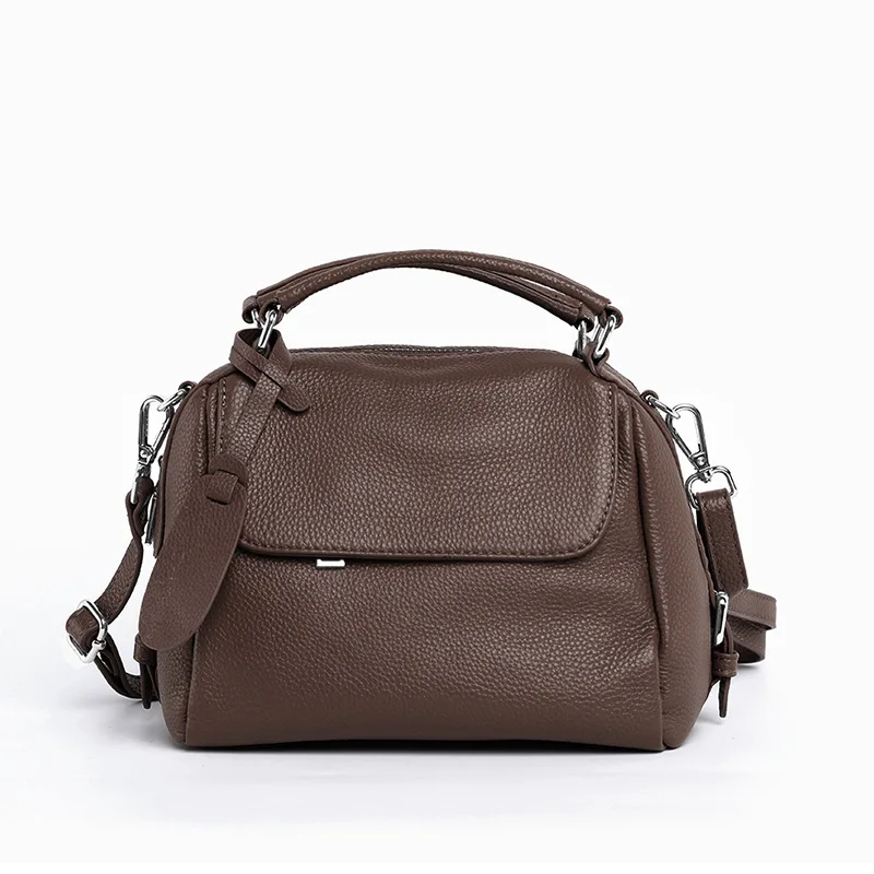 Luxury Women Tote Handbags 100% Genuine Leather Boston Crossbody Bags De... - £79.29 GBP