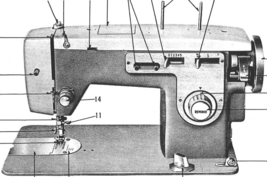 Model 566 manual sewing machine Enlarged Hard Copy - $12.99