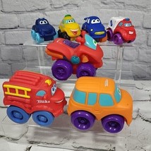 Tonka Chuck &amp; Friends Cars Trucks Lot Of 7 Rolling Figures Soft Toddler Sensory - £15.56 GBP