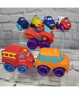 Tonka Chuck &amp; Friends Cars Trucks Lot Of 7 Rolling Figures Soft Toddler ... - £15.59 GBP