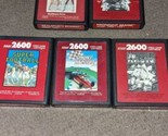 Lot Of 5 Atari 2600 Red Label Game Cartridges All Tested - $39.59