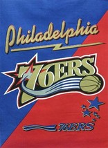 NBA Cotton Duck Fabric Panel - Philadelphia 76ers - 30&quot; X 48&quot; - D263.04 - $3.97