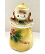 1950s Cookie Jar Dutch Girl Braided Rope Design American Bisque Beautifu... - $74.95