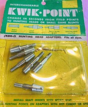 Intervhangeable KWIK POINT #KBH-21 Hunting Head Adapters. Fits all Sizes. 6 Pack - £31.60 GBP