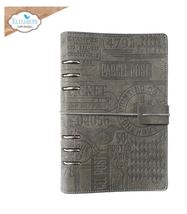 Taupe Planner Essentials Notebook A5 Slim.  Debossed Planner Eliz Craft Designs