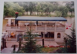 Vintage Boat At Dock Frankenmuth Michigan 1985 - £1.53 GBP