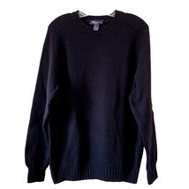 Blumarine Uomo Black Wool Crew Sweater Made in Italy Womens Large - £18.24 GBP