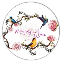 Amazing Grace Birds : Gift Coaster Cute Hummingbird Rose Flowers Goldfinch Chris - £3.95 GBP
