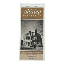 Shirley Plantation James River Charles City Virginia Brochure 1966 Vintage - £5.30 GBP