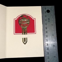 Vintage 1989 Natural History Museum LA 24KT Gold Bookmark w/ Card & Info image 2