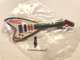 Coca Cola GUITAR Tac Pin 5 String Rare New No Other Listed 3 Inches Wide - £29.86 GBP