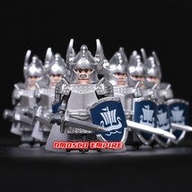 The lord of the rings Swan Knights of Dol Amroth Gondor Soldier 6pcs Minifigures - £12.96 GBP